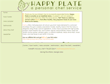 Tablet Screenshot of happyplatechef.com